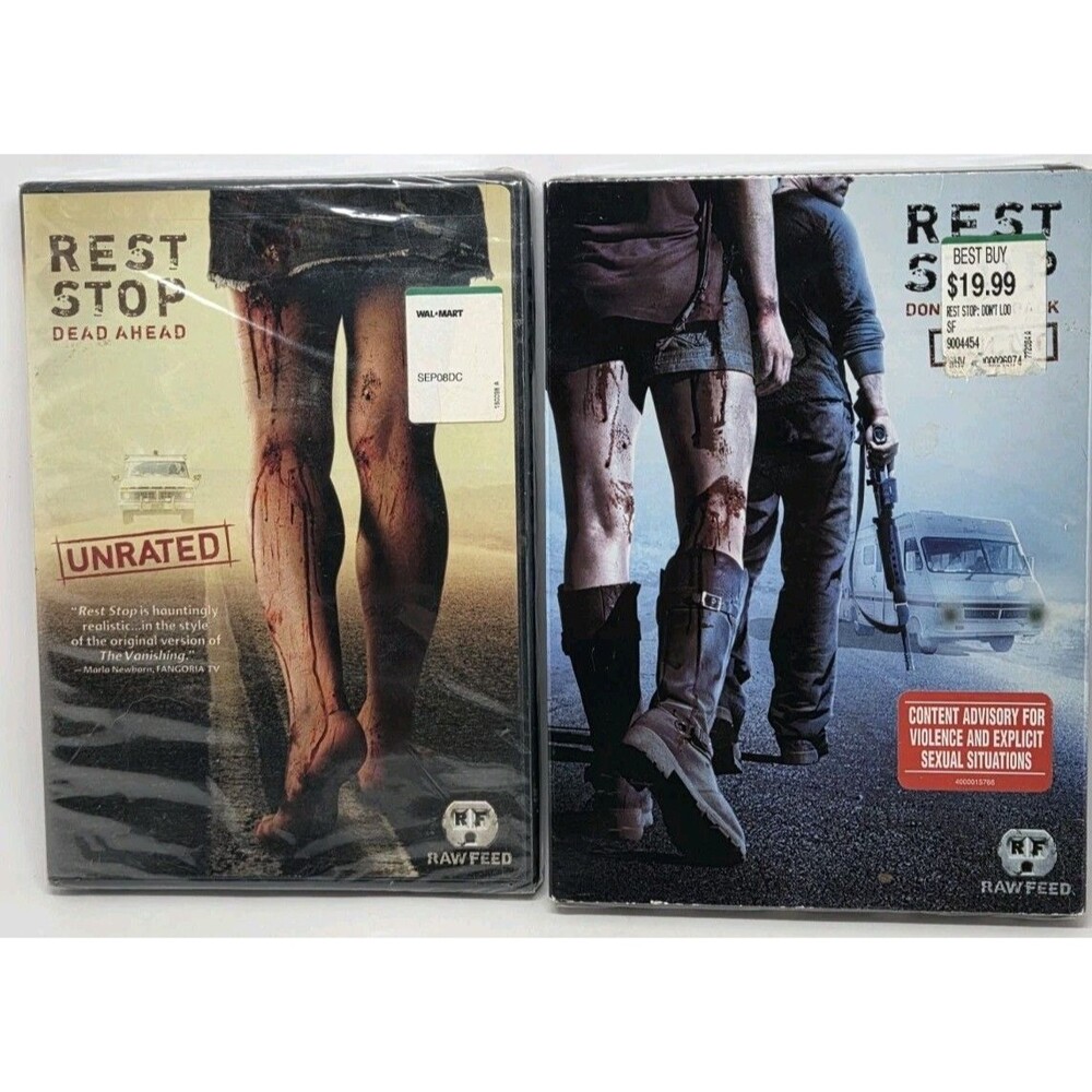 Sealed Rest Stop 1 & 2 DVD Movie Lot Dead Ahead Unrated Don't Look Back Both New